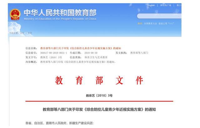 国家护眼政策