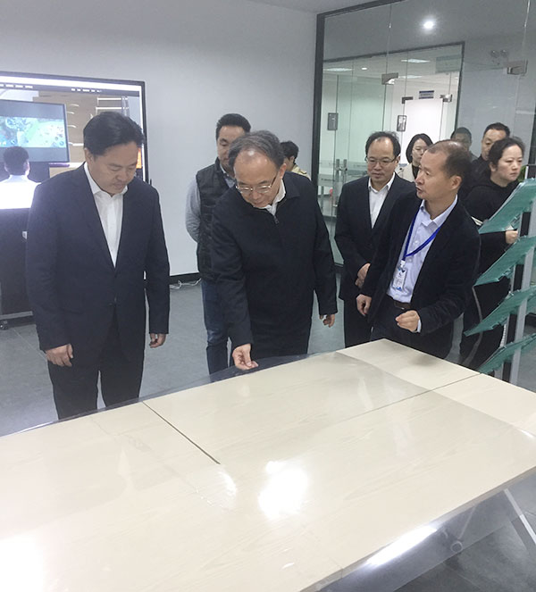无锡市委书记李小敏、江阴市委书记陈金虎领导一行触宇光电参观